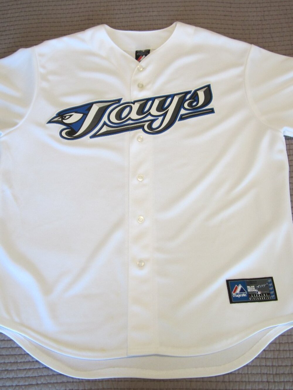 Toronto Blue Jays Jersey, Majestic Brand, Size XL, White